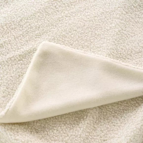 Manta con rizos (150 cm) Woly Crudo