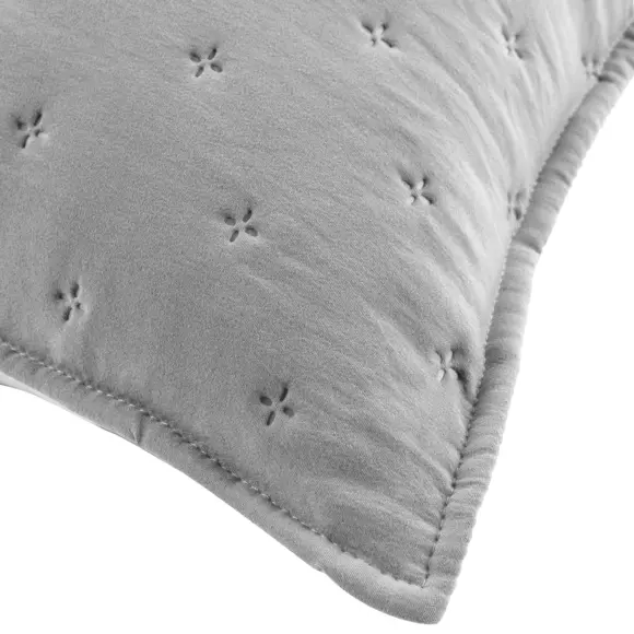 Housse de coussin carrée (60 cm) Mellow Chic Grise 3