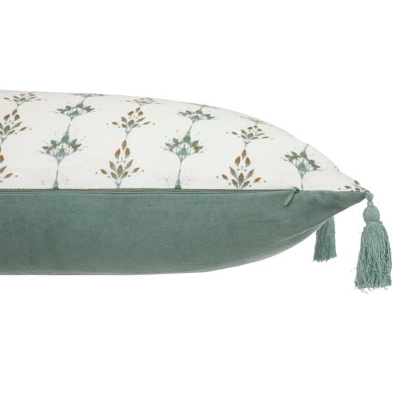 Cuscino rettangolare in garza di cotone (50 cm) Jamana Verde celeste