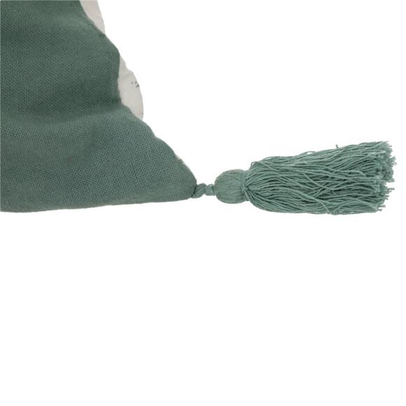 Coussin rectangulaire gaze de coton (50 cm) Jamana Vert céladon