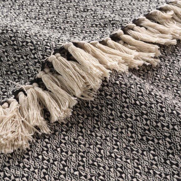 Manta algodón (150 cm) Junon Negro