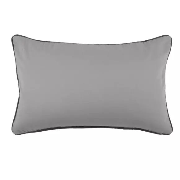 Coussin rectangulaire (50 cm) Duo Gris clair