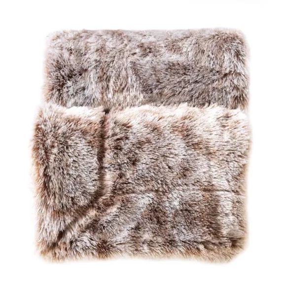 Plaid fausse fourrure (220 cm) Antartic Chocolat 4