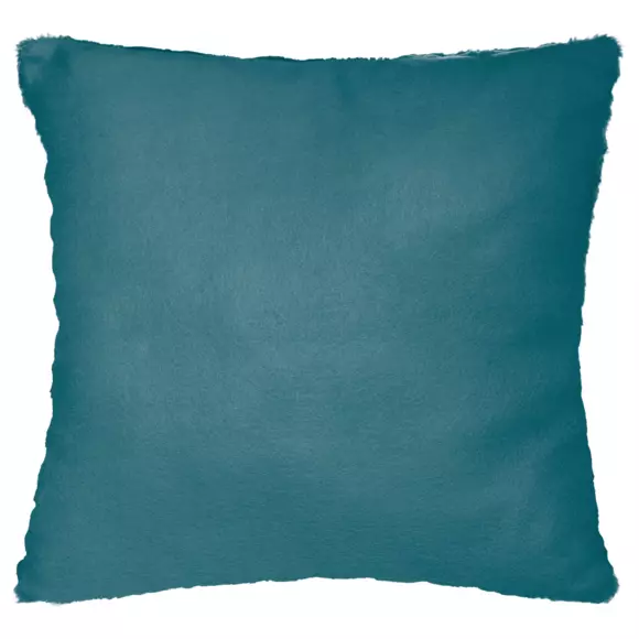 Coussin carré (45 cm) 3D Geo Bleu canard 2