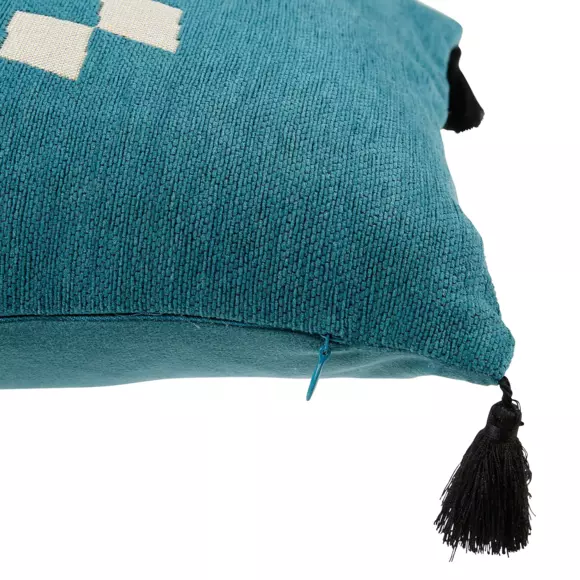 Kussenhoes rechthoekig (50 cm) Losange Blauw 2