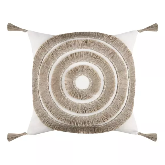 Coussin carré jute (40 cm) Baléares Beige 3