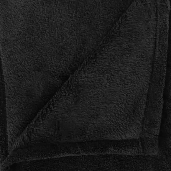 Plaid doux (180 cm) Tendresse Noir 3
