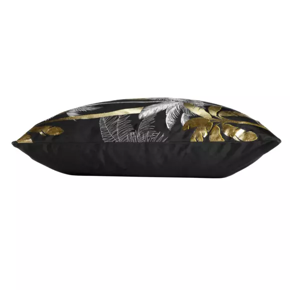 Housse de coussin carrée (60 cm) Feanor Noire 2