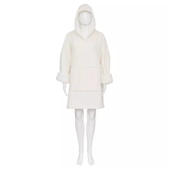 Manta sudadera polar Noa Marfil