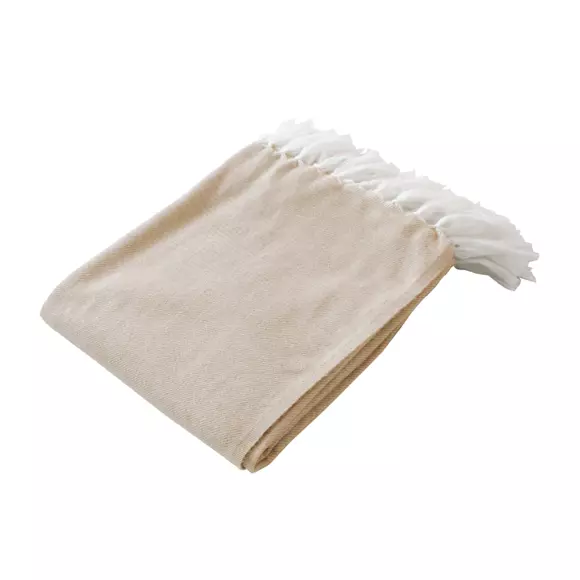 Plaid canapé (150 cm) Harmony Beige 2