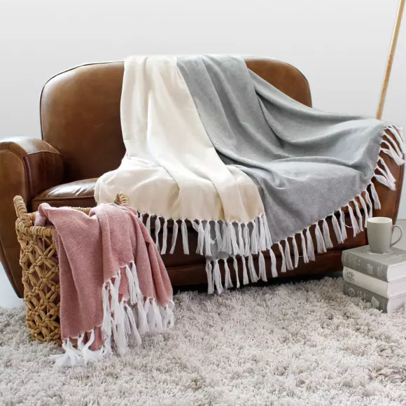 Manta canapé (150 cm) Harmony Beige 3