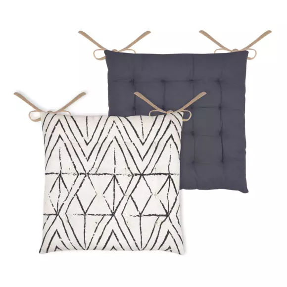 Coussin de chaise carré Tampa Ecru
