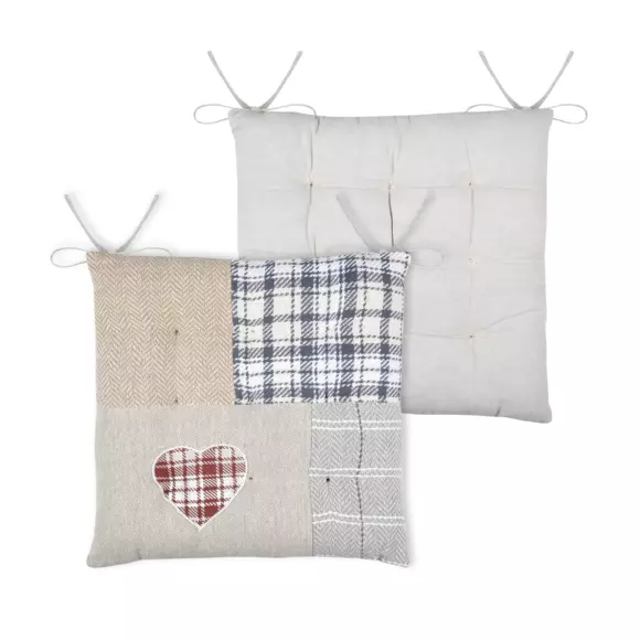Coussin de chaise carré Cornouailles Multicolore