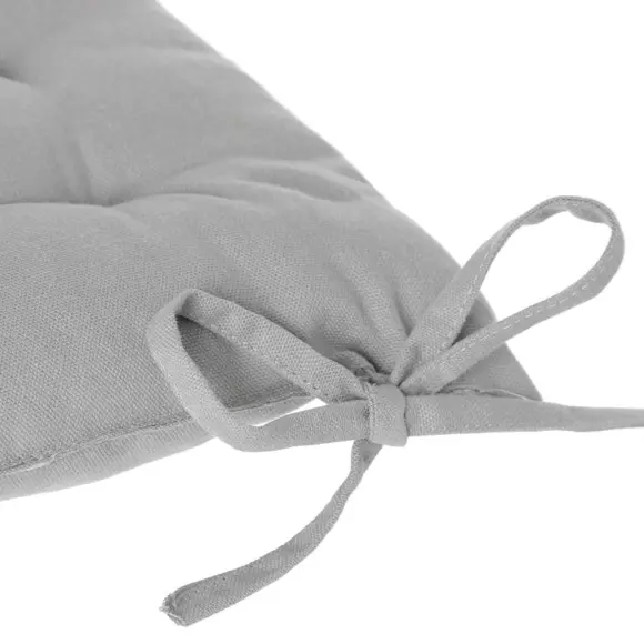 Coussin de chaise carré Datara Gris clair 3