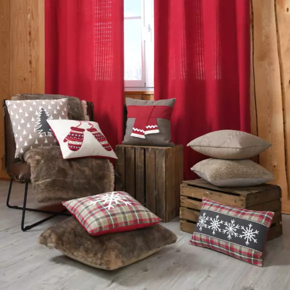 Rechthoekig Sierkussen (50 cm) Megève Antraciet 2