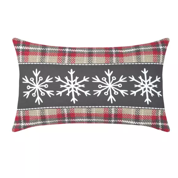 Coussin rectangulaire (50 cm) Megève Gris anthracite 3