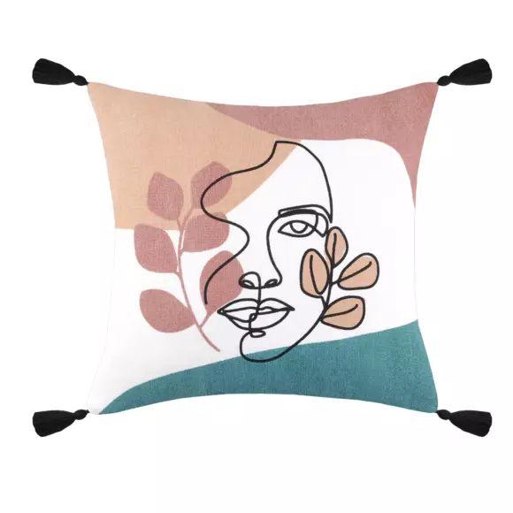 Coussin carré (40 cm) Esquisse Multicolore 2