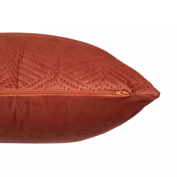 Coussin carré velours (40 cm) Dolce Terracotta