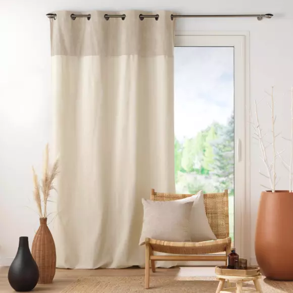 Coussin carré bouclette (45 cm) Tessa Beige