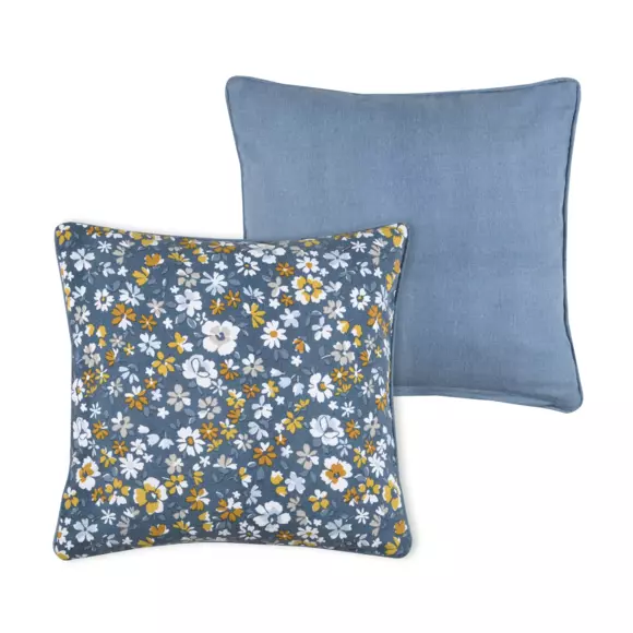 Coussin carré (40 cm) Apolline Bleu