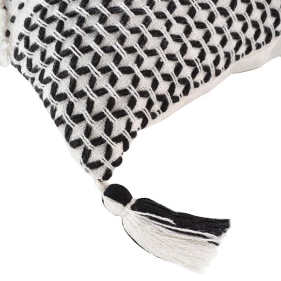 Quadratischer Kopfkissenbezug Baumwolle (40 cm) Sally Weiß