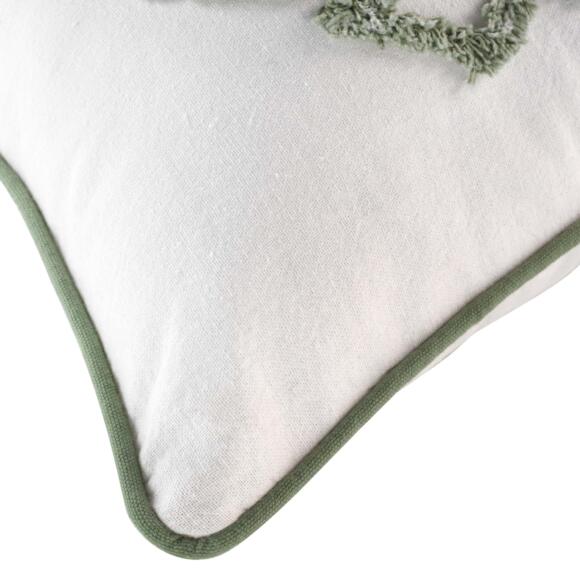 Funda para cojín cuadrado en algodón (40 cm) Mahe Verde