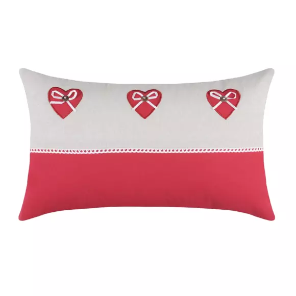 Cojín rectangular Pauline Rojo 2
