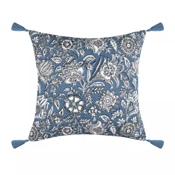 Coussin carré (40 cm) Julianne Bleu