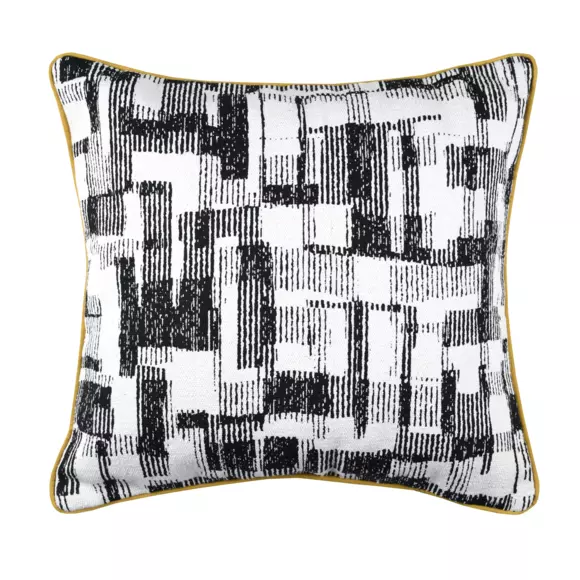 Coussin carré (40 cm) Linear Noir