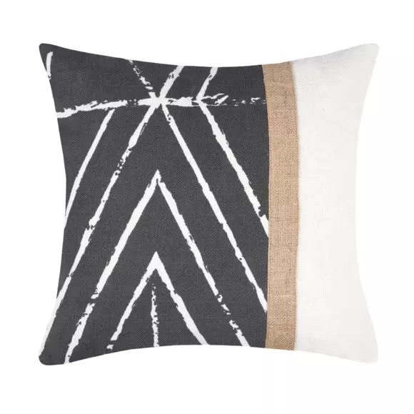 Coussin carré coton (40 cm) Tampa Gris ardoise