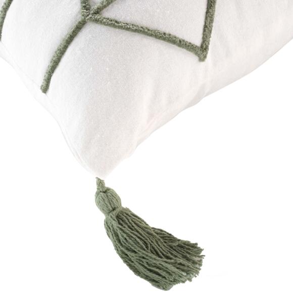 Funda para cojín cuadrado en algodón (40 cm) Soho Verde