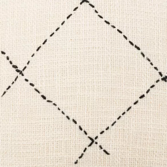 Kussenhoes vierkant katoen (40 cm) Stitch Beige