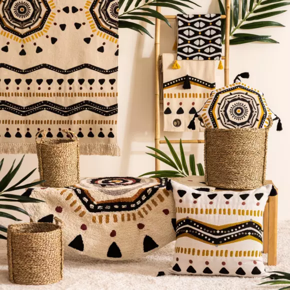 Cojín rectangular algodón (50 cm) Tribal Multicolor