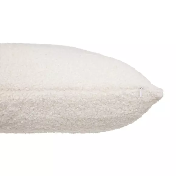 Coussin carré bouclette (40 cm) Jaiko Ivoire