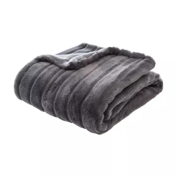 Manta suave (160 cm) Manegro  Gris oscuro 3