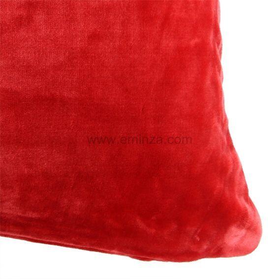 Fodera cuscino quadrato in pile (40 cm) Dùdù Rosso 2