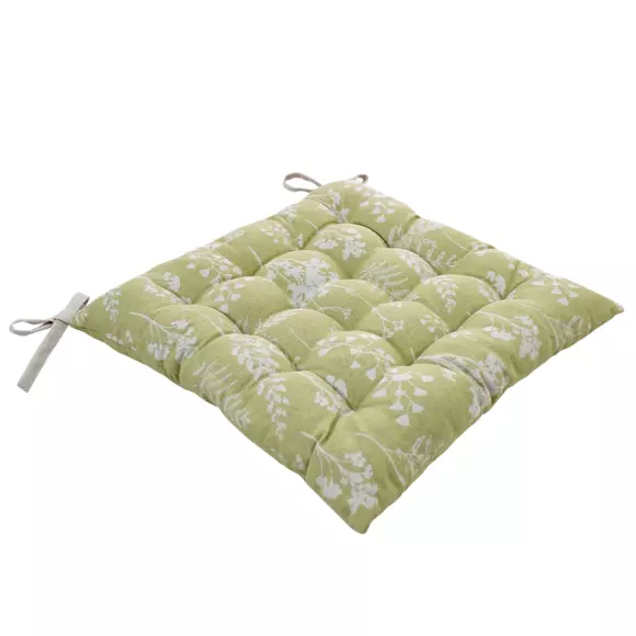 Coussin de chaise carré Herbier Vert tilleul 7