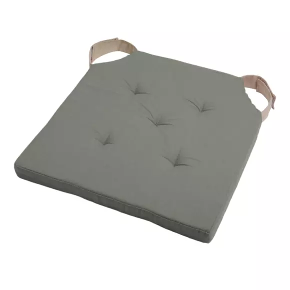 Galette de chaise scratch Duo Vert kaki 2