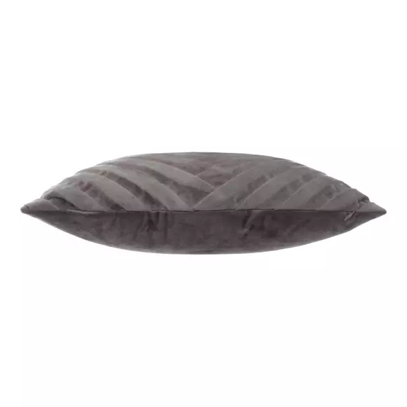 Coussin carré velours (40 cm) Tresseo Gris 2
