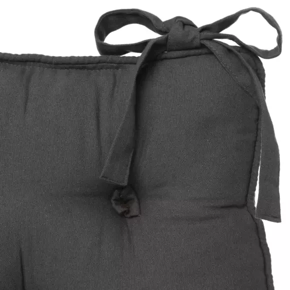 Coussin de chaise carré Datara 5 points Gris anthracite 2