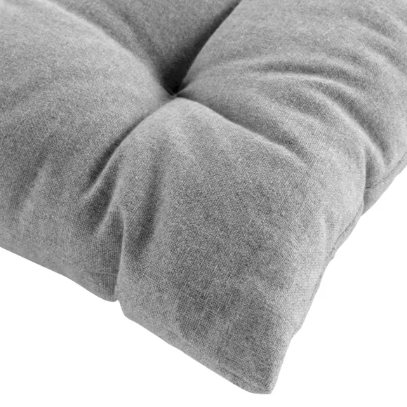 Cojín de silla de algodón reciclado Mistral Gris veteado 3