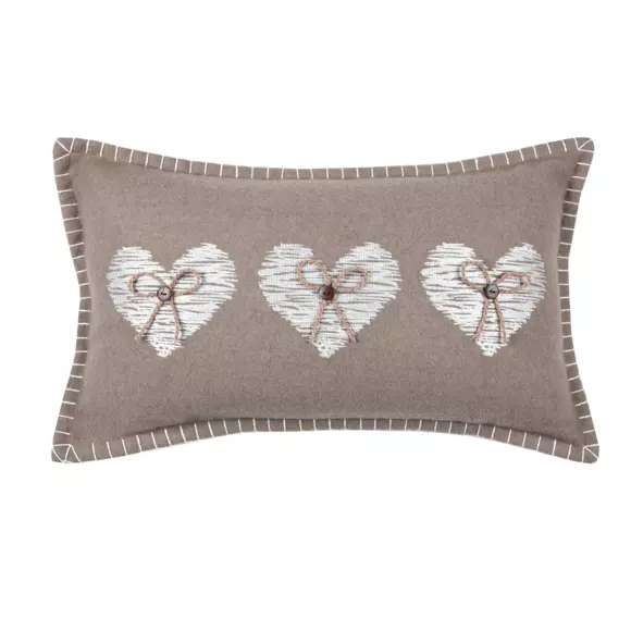 Coussin rectangulaire (50 cm) Meane Taupe 3