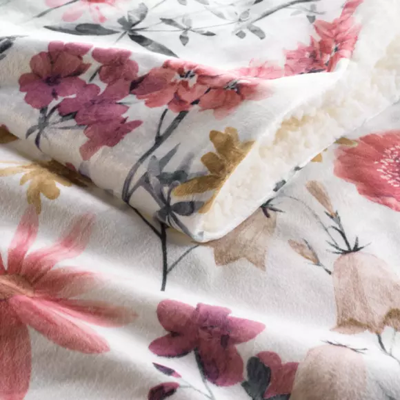 Plaid suave (150 cm) Florabella Rosa 3