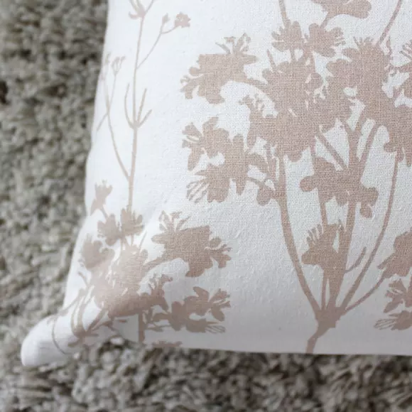 Coussin carré coton (40 cm) Herbier Beige 3