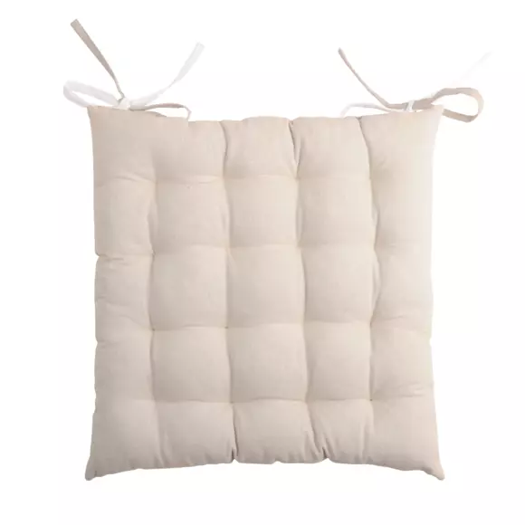 Stoelkussen vierkant Duo Roomwit / Beige 3