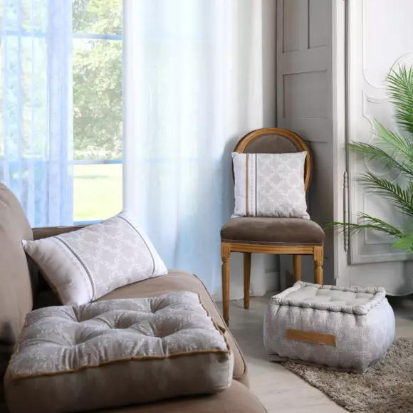 Coussin rectangulaire (50 cm) Delila Beige 2