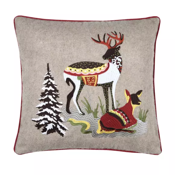 Coussin carré (45 cm) Folkwood Multicolore 2