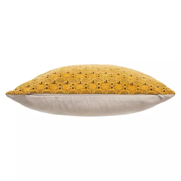 Housse de coussin carrée (40 cm) Chen Jaune ocre 2