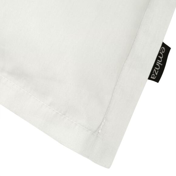 Funda de almohada cuadrada de percal de algodón (65 cm) Cali Beige lino 2