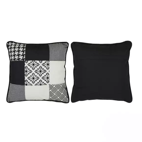Coussin carré Patchwork (40 cm) Milano Noir 2